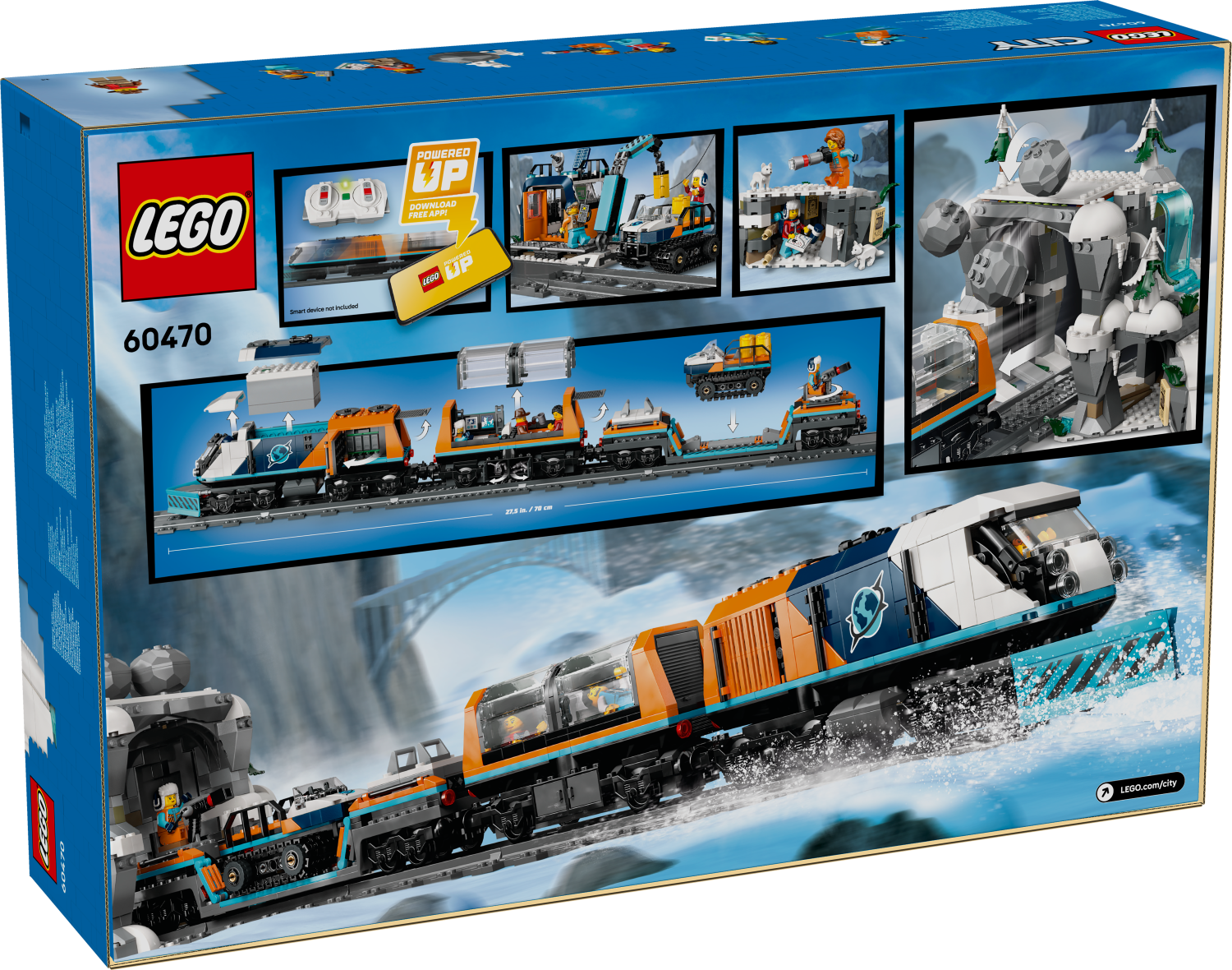 LEGO® City 60470 Trenul expres al exploratorilor spre Polul Arctic