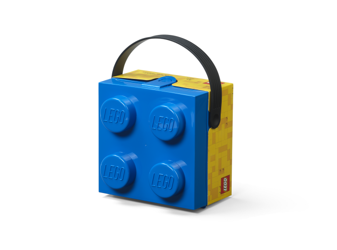 LEGO® doboz fogantyúval - kék