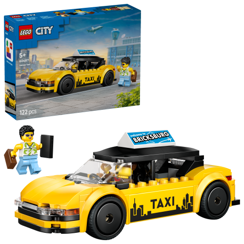 LEGO® City 60487 Taxi giallo