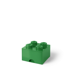 LEGO® Aufbewahrungsbox 4 mit Schublade - dunkelgrün