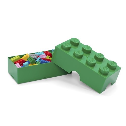 LEGO® caixa de snacks 100 x 200 x 75 mm - verde escuro