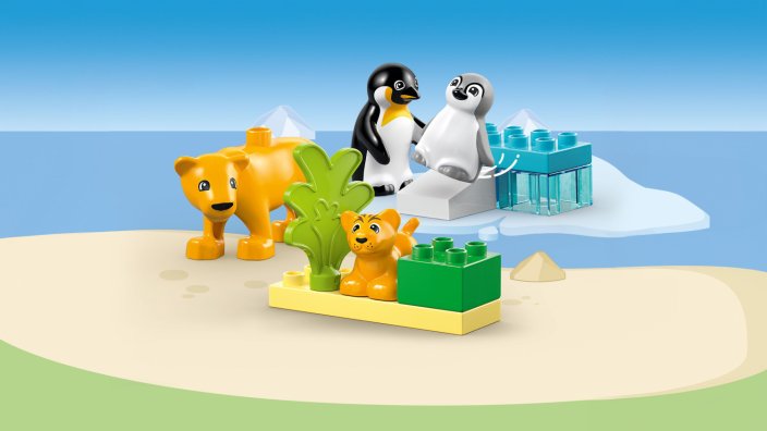 LEGO® DUPLO® 10442 Famiglie di animali: pinguini e leoni