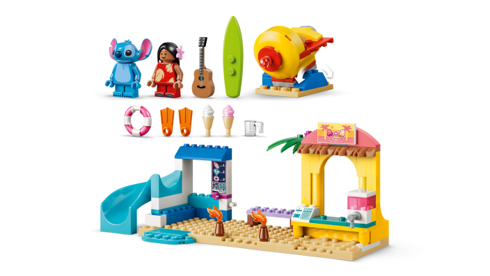 LEGO® │ Disney 43280 Zábava na pláži s Lilo a Stitchem