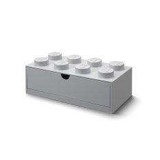 LEGO® scatola da tavolo 8 con cassetto - grigio