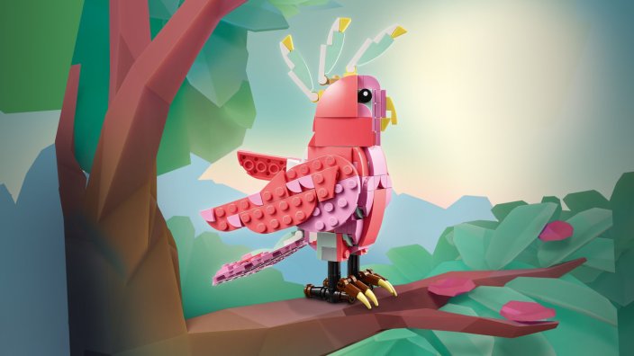 LEGO® Creator 3-in-1 31170 Animais Selvagens: Flamingo Cor-de-rosa