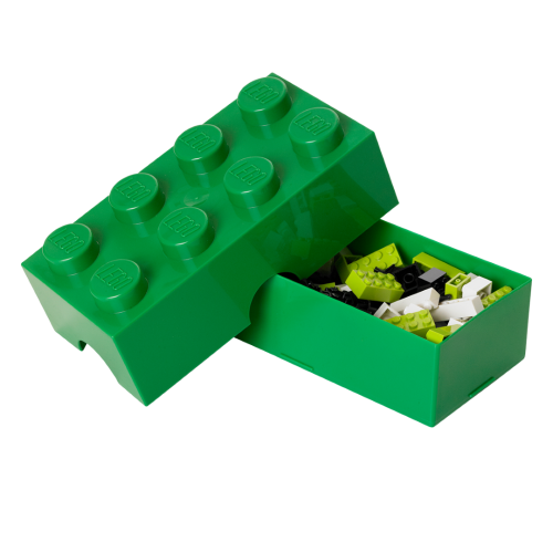 LEGO® boîte à goûter 100 x 200 x 75 mm - vert foncé