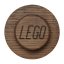 LEGO® cabide de parede em madeira, 3 peças (carvalho - escurecido)