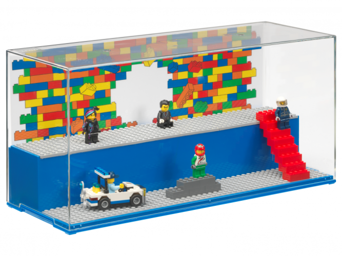 LEGO® 5006157 Vitrínka na hranie a vystavovanie - modrá