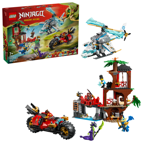 LEGO® Ninjago 71857 Showdown am Baumhaus mit dem Ninja-Bike