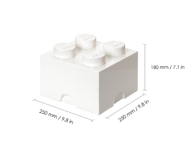 LEGO® Boîte de rangement 4 - blanc