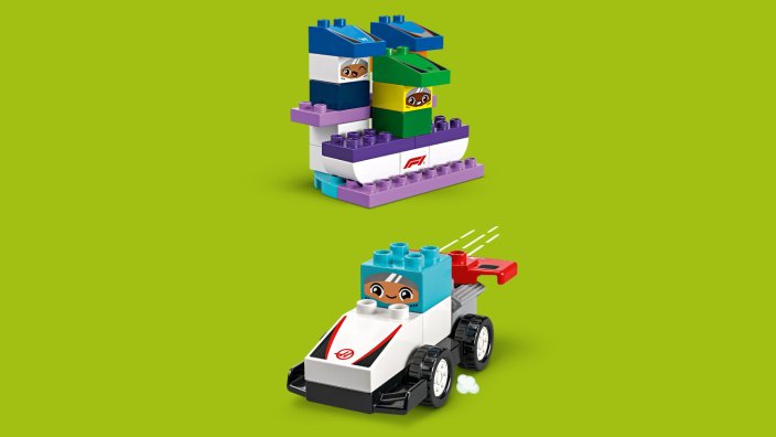 LEGO® DUPLO® 10445 F1® Team Rennautos mit Rennfahrern