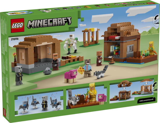 LEGO® Minecraft 21596 Angriff des Magiers auf das Dorf