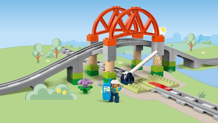 LEGO® DUPLO® 10426 Vasúti híd és sínek kiegészítő szett