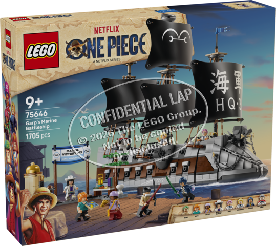 LEGO® ONE PIECE 75646 Le navire de la marine de Garp