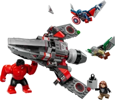 LEGO® Marvel 76292 Showdown zwischen Captain America und Red Hulk
