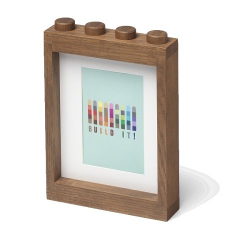 LEGO® cadre photo en bois (chêne - teinté foncé)