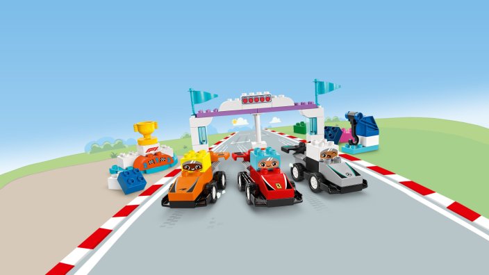 LEGO® DUPLO® 10445 F1® Team Rennautos mit Rennfahrern