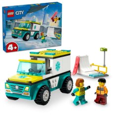 LEGO® City 60403 L’ambulance de secours et le snowboardeur