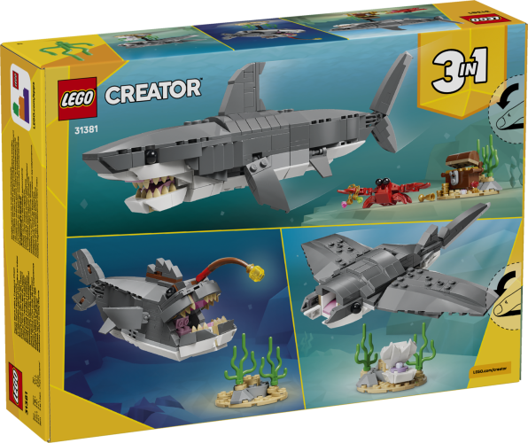 LEGO® Creator 31381 Le redoutable requin et le coffre au trésor