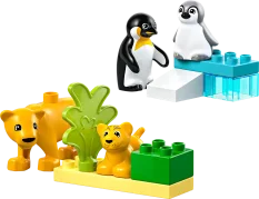 LEGO® DUPLO® 10442 Famílias de Animais Selvagens: Pinguins e Leões