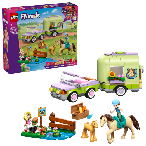 LEGO® Friends 42695 Trailer met paard en veulen