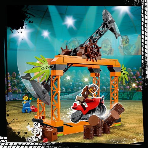 LEGO® City 60342 Le défi de cascade : l’attaque des requins