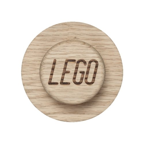 LEGO® fából készült falikar, 3 db (tölgyfa - szappanos)