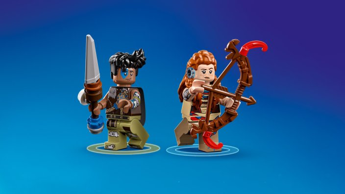 LEGO® Horizon Adventures™ 77037 Aloy e Varl contra Carapaça e Dentes de Serra
