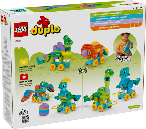 LEGO DUPLO 10451 3 v 1: Dinosauři na kolečkách