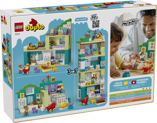 LEGO® DUPLO Town 10470 Modernes Familienhaus mit Figuren – 3-in-1-Set