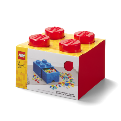 LEGO® Aufbewahrungsbox 4 mit Schublade - Rot
