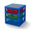 LEGO® Organizador com três gavetas - azul