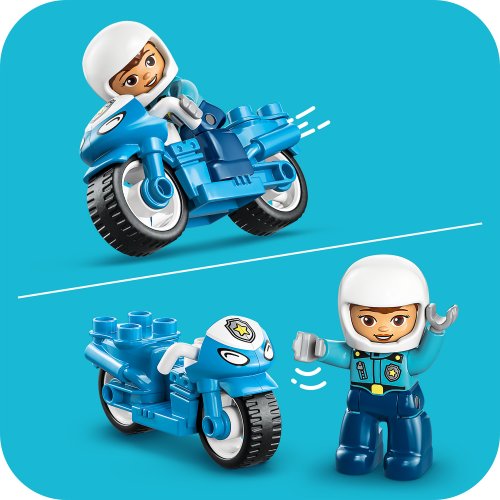 LEGO® DUPLO Town 10471 Blaues Polizeimotorrad