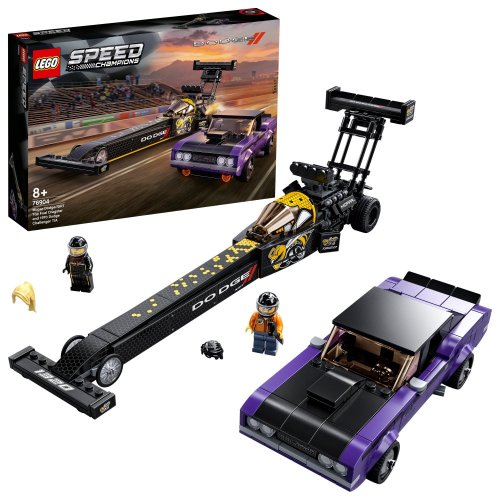 LEGO® Speed Champions 76904 Mopar Dodge//SRT Top Fuel Dragster et 1970 Dodge Challenger T/A