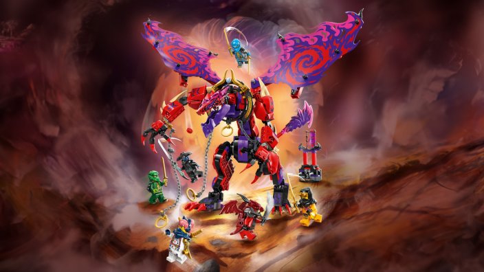 LEGO® Ninjago® 71832 Presa do Trovão - Dragão do Caos