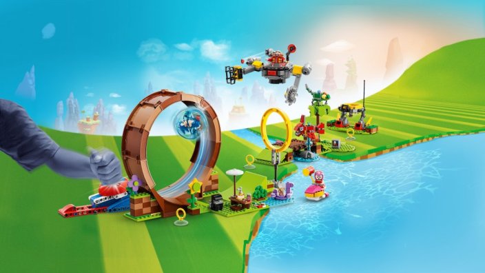 LEGO® Sonic the Hedgehog™ 76994 Sfida del Giro della morte nella Green Hill Zone di Sonic