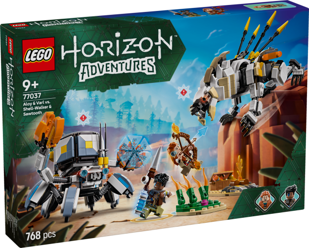 LEGO® Horizon Adventures™ 77037 Aloy e Varl contra Carapaça e Dentes de Serra