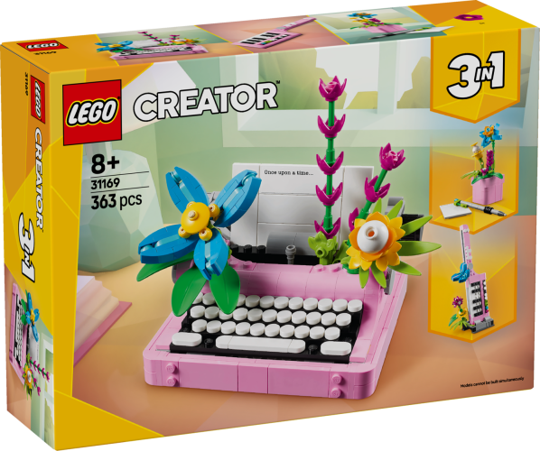 LEGO® Creator 3-in-1 31169 Schreibmaschine mit Blumen
