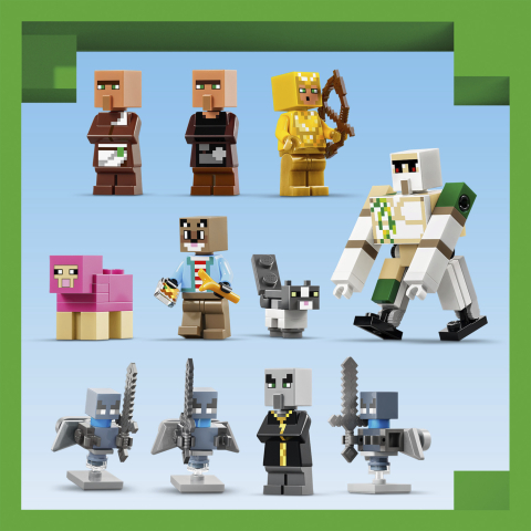 LEGO® Minecraft 21596 Angriff des Magiers auf das Dorf