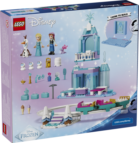 LEGO® Disney TM 43281 Castelo de Gelo da Elsa e Aventura na Pista de Neve