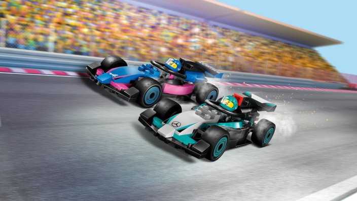 LEGO® City 60444 F1® garage met Mercedes-AMG en Alpine auto's