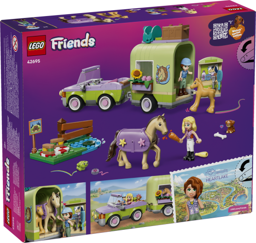 LEGO® Friends 42695 Trailer met paard en veulen