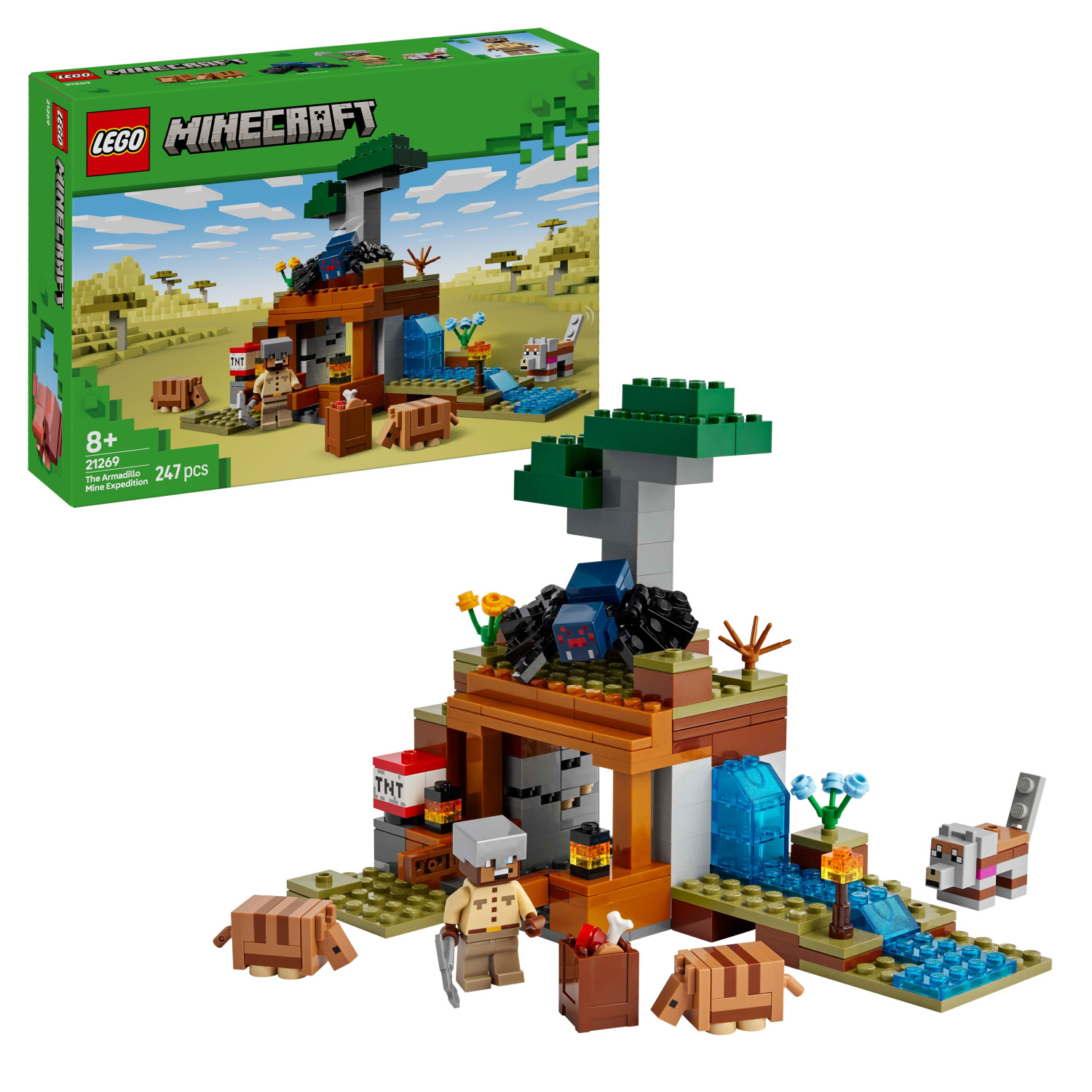 LEGO® Minecraft® 21269 Expediția de minerit cu Tatu | KITSTORE.cz