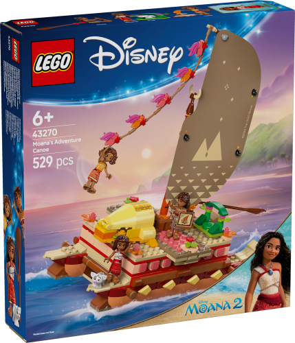 LEGO® Disney™ 43270 Canoa de Aventuras da Vaiana