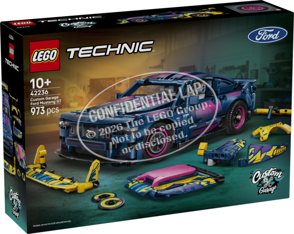 LEGO® Technic 42236 Custom Garage Ford Mustang GT Car
