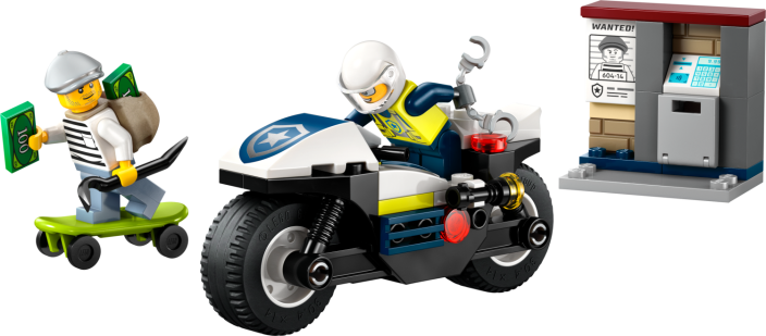 LEGO® City 60455 Perseguição com Mota da Polícia