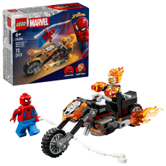 LEGO® Super Heroes 76335 Spider-Man et sa moto contre Ghost Rider