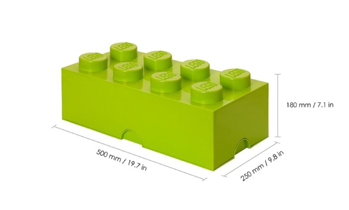 LEGO® Boîte de rangement 8 - vert clair