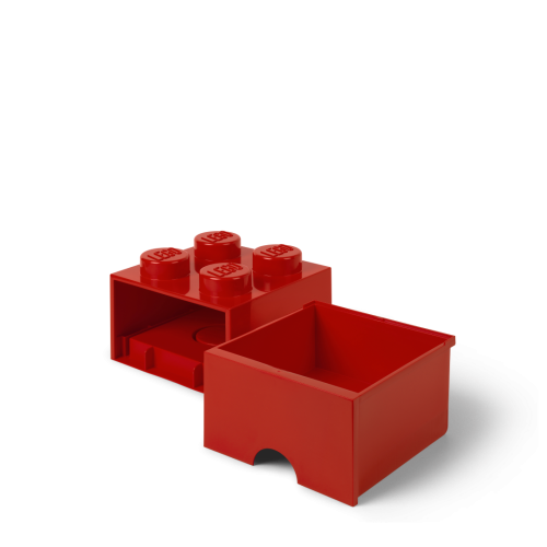 LEGO® Aufbewahrungsbox 4 mit Schublade - Rot