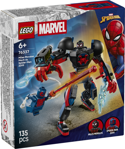 LEGO® Super Heroes 76337 Mech di Miles Morales vs. Spider-Man 2099